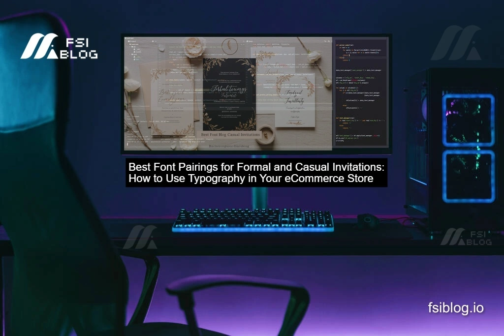 Best Font Pairings for Formal and Casual Invitations How to Use Typography in Your eCommerce Store