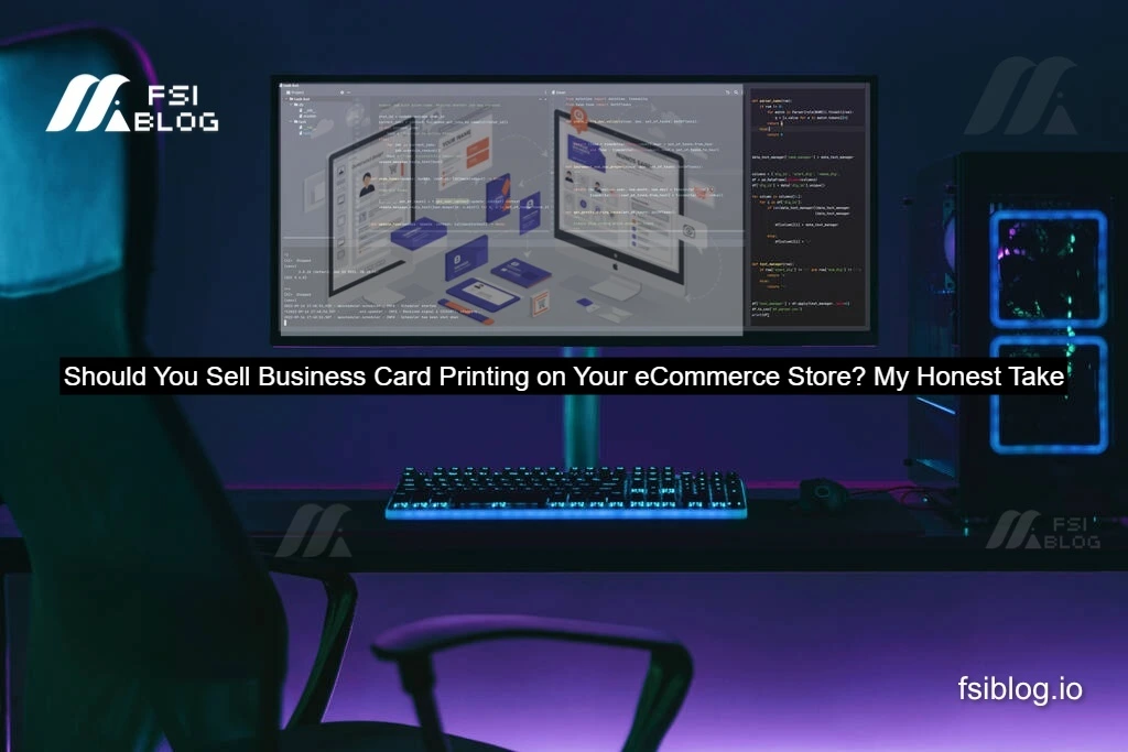 Should You Sell Business Card Printing on Your eCommerce Store? My Honest Take