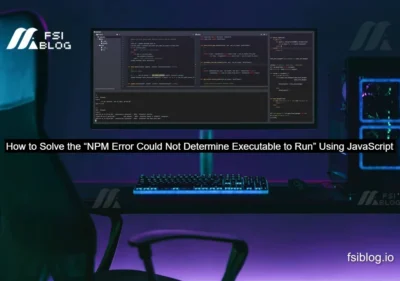 NPM Error Could Not Determine Executable to Run