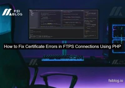 Fix Certificate Errors in FTPS Connections Using PHP