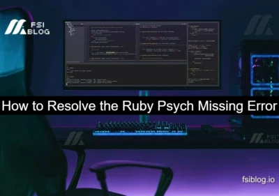 How to Resolve the Ruby Psych Missing Error